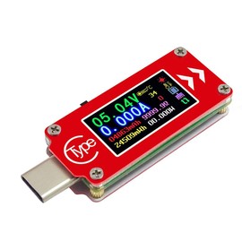 ARCELI Type-C USB 3.0 Tester Meter Current Meter 3.7-30V 0-4A Multimeter Voltmeter Current Meter Power Meter Multifunction Display Capacity Working Time Detector