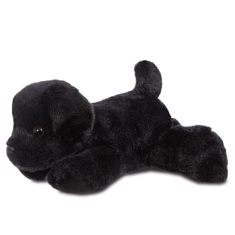 Aurora, 31295, Mini Flopsies Blackie Black Labrador Dog, 8in, Soft