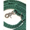 Unbranded Barrel Reins With Grip Knots Hand Braided Kelly Green