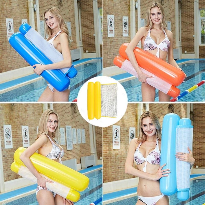 Inflatable Swimming Bed, Sinwind Water Hammock 4-in-1 Lounge Chair Pool