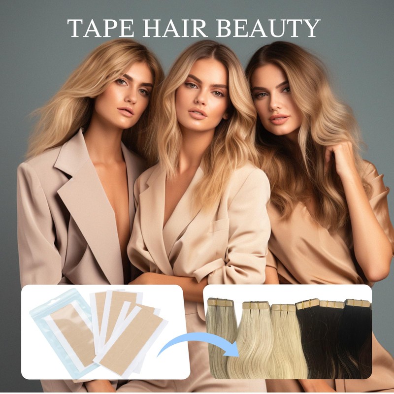 DOORES Tape Extensions Kleber doppelseitige Klebebänder für Haarverlängerungen mit starkem
