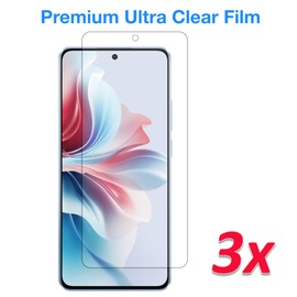 MEZON [3 Pack] Ultra Clear Screen Protector Film for OPPO Reno11 F 5G – Case Friendly, Shock Absorption (Reno11 F 5G, Clear)