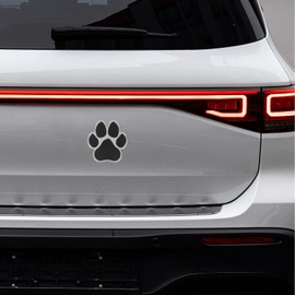 Car Sticker, 3D Paw Print Car Decal Zinc Alloy Auto Paw Print Stickers Footprint Decals Decorative Decal for Car Bike Helmet Window Laptops, 2. 55X2. 36X0. 20 inch