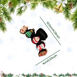 Christmas Hair Claw Clips for Women Cute Hair Clips for Girls Gingerbread Santa Tree Snowman Hair Barrettes Velvet Large Hair Claw Clips for Thick Thin Xmas Hair Accessories for Christmas Parties 1Pcs