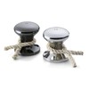 Philippi 273037 Hamburger Shaker for Salt, Nickel, Silver, 4.3 x