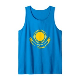 Kazakhstan Flag,Flag of Kazakhstan. Tank Top