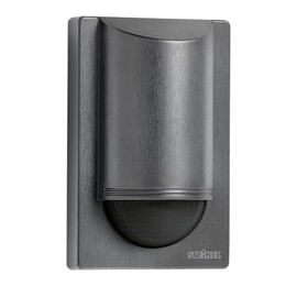 Steinel is 2180 ECO Motion Detector, Anthracite, 180°/12 m PIR Sensor, 350 W LED Switching Load, Wall Sensor, Anti-Creep Protection