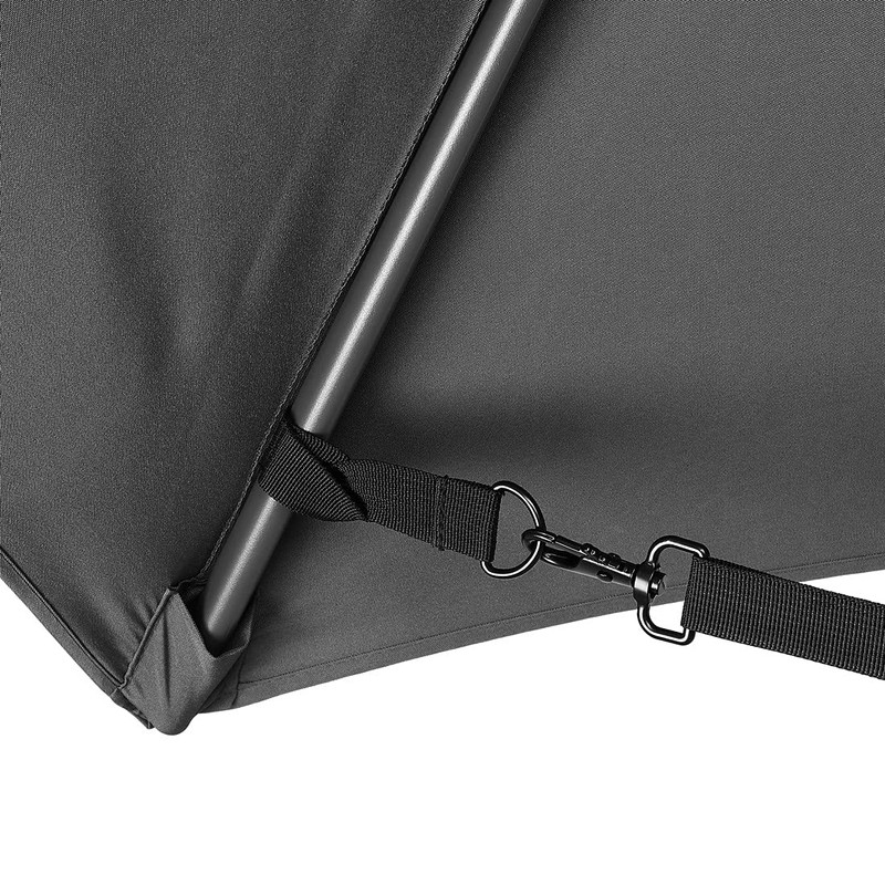 Kingsleeve Wind protection for cantilever parasols, robust metal hooks, variable,