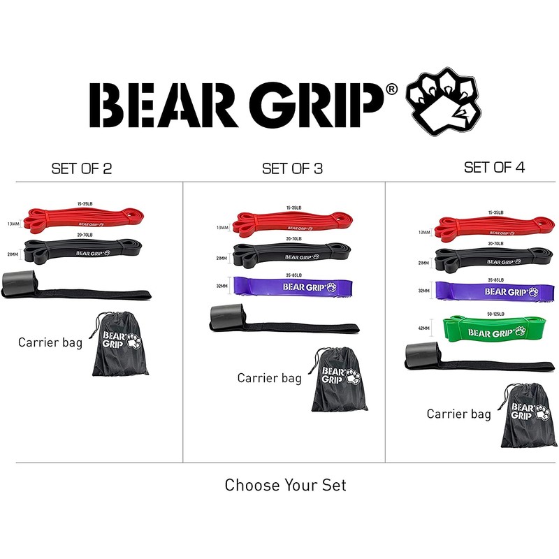 Bear Grip - Pull Up Aid Bands | Heavy Duty