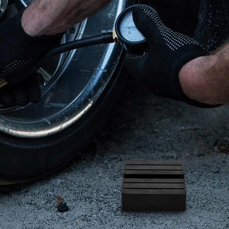 SUPVOX 2pcs High-Class Rubber Jack Stand Pad Jack Block for