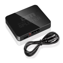 Snblzhef -Compatible 4K Splitter 1 Input 2 Output - Video Amplifier for Dual Display on Monitors and Projectors