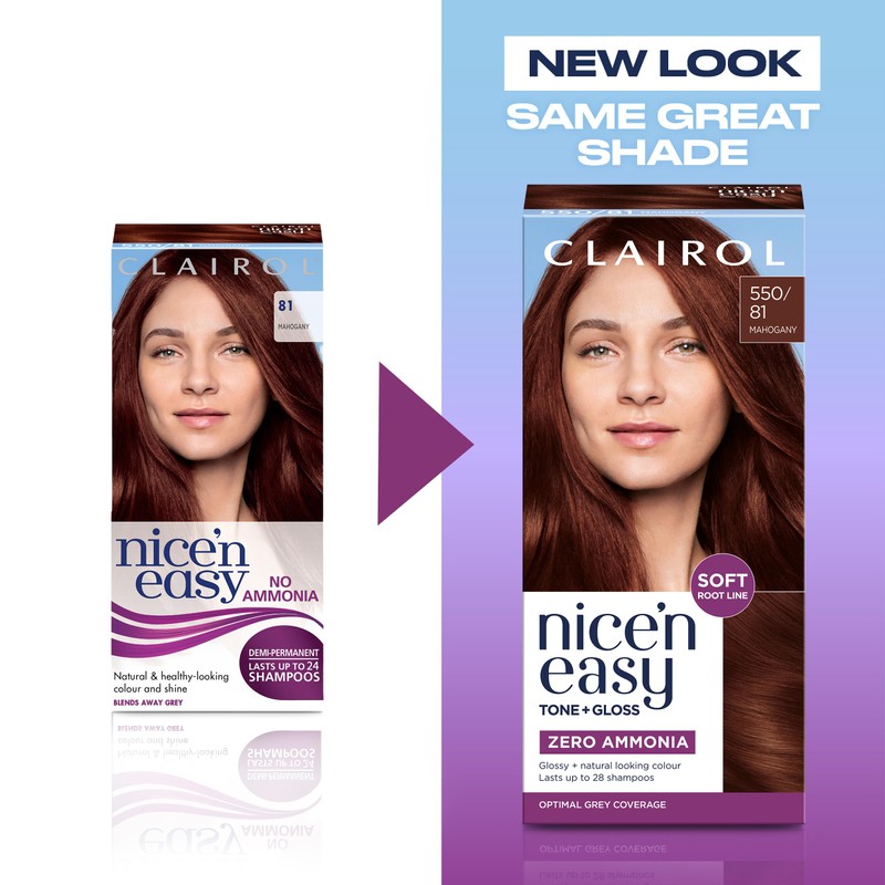 Clairol Nice'n Easy Tone+Gloss Semi Permanent Hair Dye - 550/81
