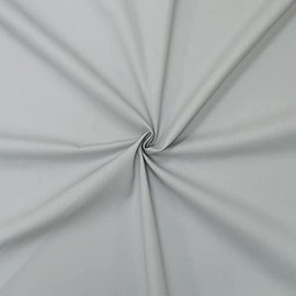 designers-factory 100% Cotton Poplin Fabric - Available in Over 20 Colours - Sold by Piece - Cotton Fabric Plain (1 m x 1 m46, Pearl Grey)