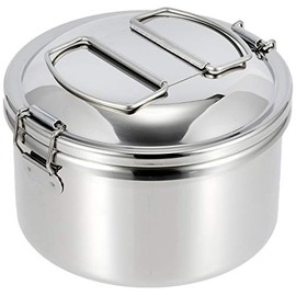 Zebra 152306 Simple II Stainless Steel Lunch Box with Inner Tray, 4.7 inches (12 cm)