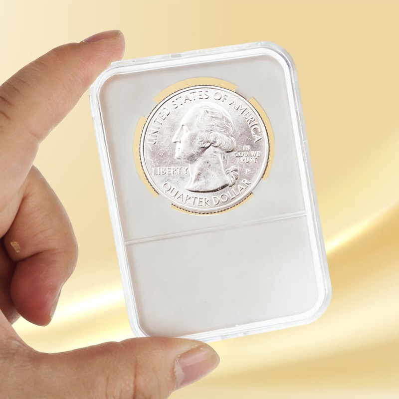 MUXHEL 30-Pack 38mm Coin Slab Display Holder, Morgan Silver Dollar