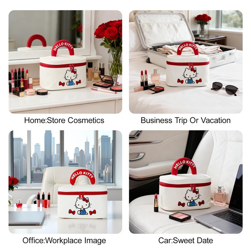 Vimanllie Large Travel Makeup Bag Waterproof Cosmetic Bags,Portable Toiletry Organizer