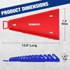 WORKPRO Magnetic Wrench Organizer, 15-Slot Gripper Reverse Wrench Holder for