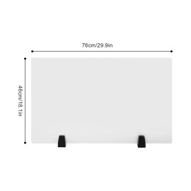 Unbranded 30 x 18 in Clamp-on Desk Privacy Panels Acrylic Desk Dividers Office Partitions
