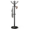 OIRUMIE Modern Coat Rack with Natural Marble Base, Metal Freestanding
