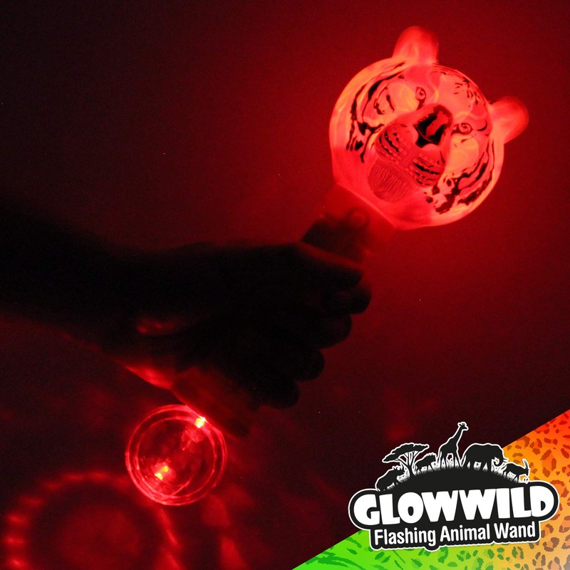 Glow Wild Flashing Animal Wands (Tiger)