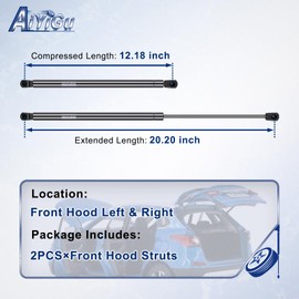 Front Hood Struts Shocks Lift Supports Gas Springs Compatible with Lexus RX350 2010-2015, Lexus RX450h 2010-2015 (6755 PM3269 SG229046), Pack of 2