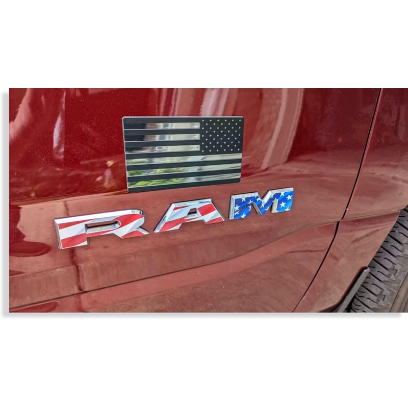 Reflective Concepts 2019-2025 RAM Door Emblem Overlay Decal Stickers -
