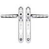 Hardver UPVC Front Door Chrome Handle Set, 92mm PZ 122mm,