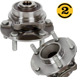 Front Wheel Bearing Hub Assembly Fits 2003-2007 Infiniti G35, for 2003-2009 Nissan 350Z Hub Bearing (2 Pack) w/ABS, 5 Lugs-513268
