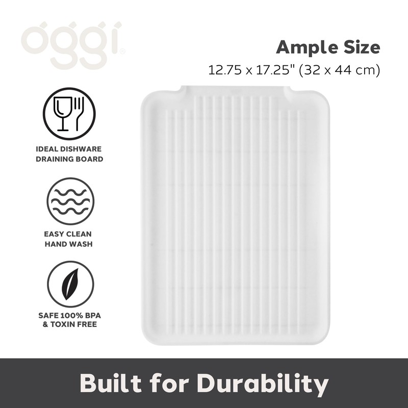 OGGI Dish Drain Board & Drying Rack Tray for Kitchen