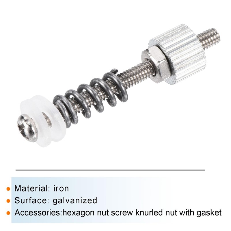sourcing map CPU M2.5 Water Cooling Screw Iron Mounting Screws