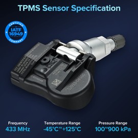 BDFHYK Programmed TPMS Sensor Compatible with Hyundai Elantra Genesis G80 G90 i30 Ioniq KIA NIRO Optima 2015 2016 2017 2018 2019 433 MHz Tire Pressure Sensor ‎52933D4100 52933D4100 52933F2000