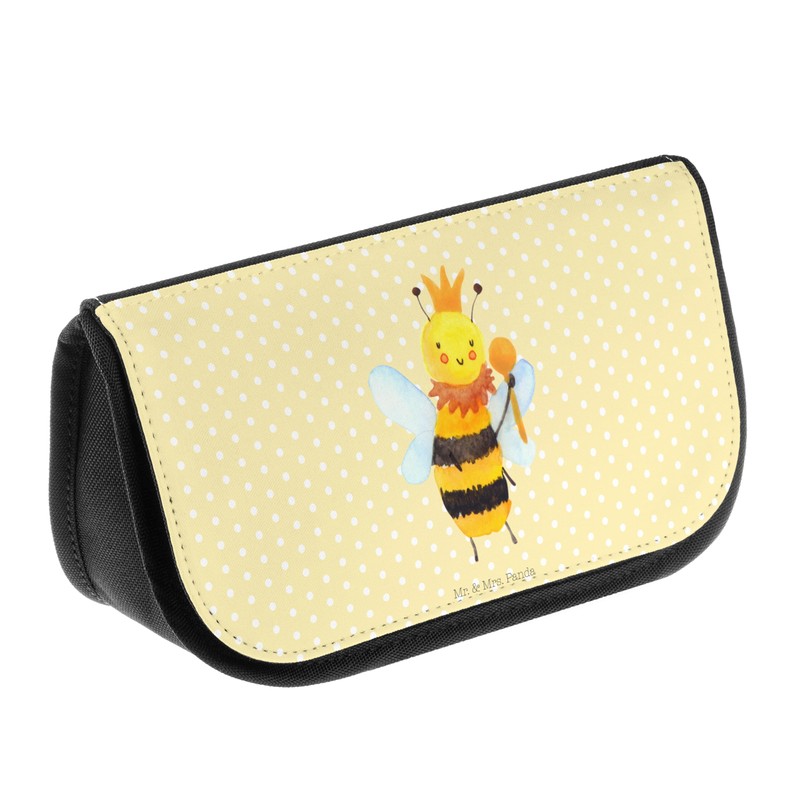 Mr. & Mrs. Panda Cosmetic Bag Bee King, yellow, Hand