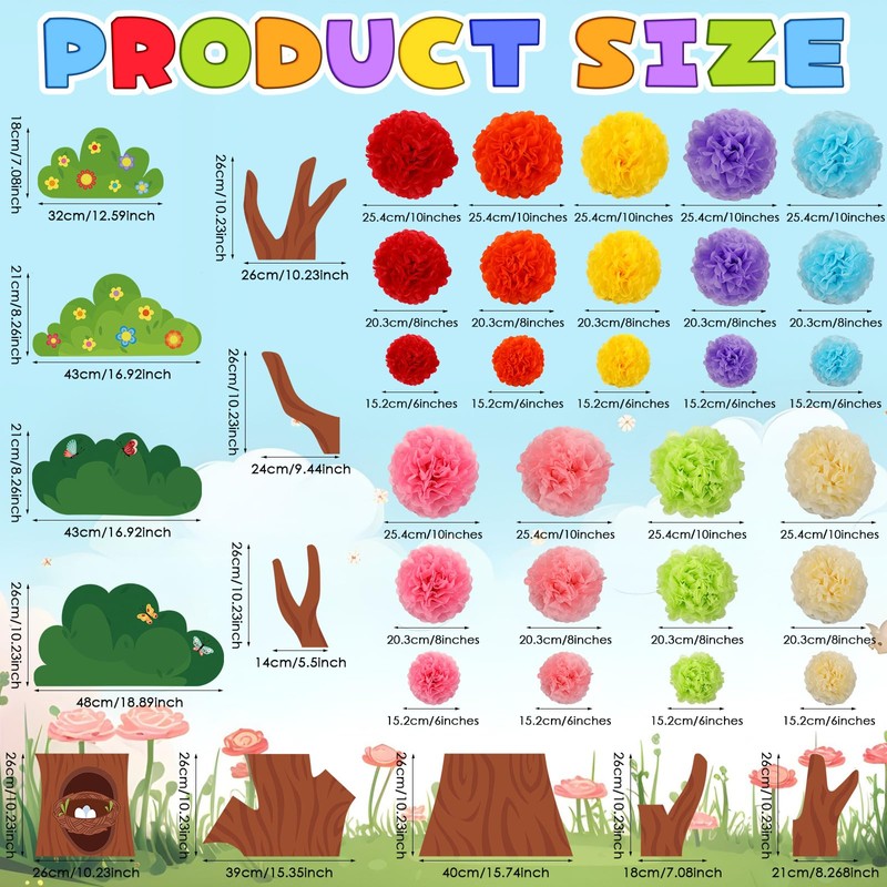 Classroom Tree Bulletin Board Set 3D Tree Classroom Decoration with