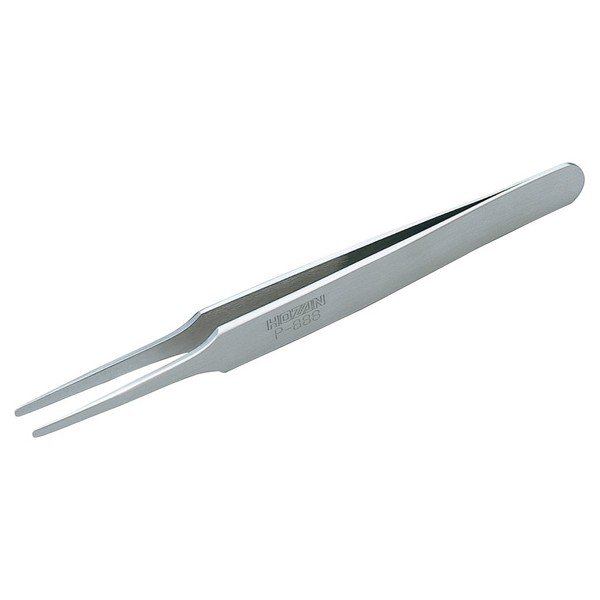 Hozan P-888 Tweezers Tweezers, Spatula-like, Easy to Peel Seal (Film), Material: Stainless Steel, Tip Width: 0.1 inch (2 mm) (R)