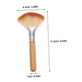 FRCOLOR 4Pcs Highlighter Makeup Brushes Soft Bristle Powder Brush for Blush Nose Shadow and Highlighting with Comfortable Grip for Easy Makeup Application