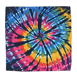 Cotton Dark Storm Tie-Dye Bandana, Multi-Color