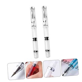 VILLFUL 2pcs Refillable Brush Pen Set Fountain Pen Brush for Calligraphy Art Drawings and Hand Lettering Traditional Chinese Writing Tools with for Extended Ink Storage