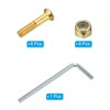PATIKIL Skateboard Hardware Kit, 1" Mounting Screws Hex Head Bolts