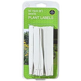 W0862 Garland 15cm (6") Plant Labels (50) (White)