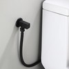 Square Angle Stop Valve, G1/2" Brass Matte Black Shut Off