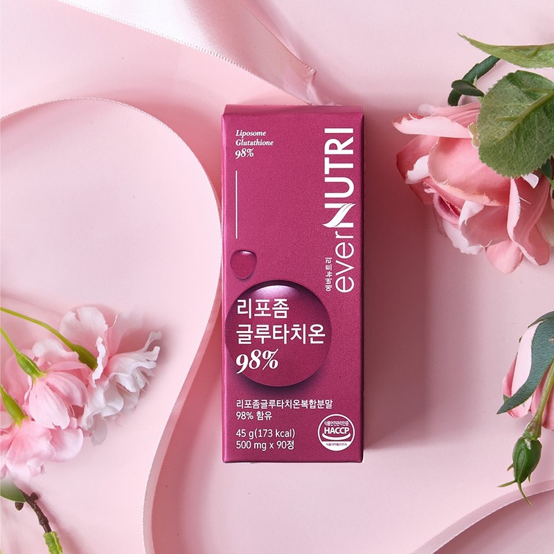Evernutri High Purity Liposomal Glutathione 98% Vitamin C 90 tablets,