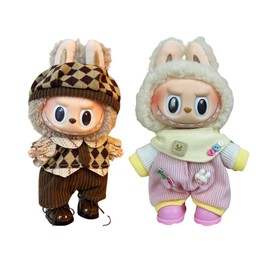 MAGIC SELECT 2 Doll Clothes Compatible with 17cm Plush. 2 Clothing and Accessory Sets. (Plush not Included).