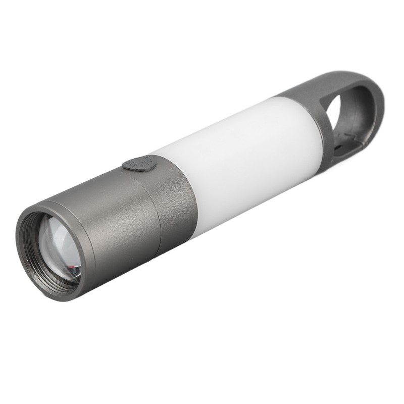 Camping Flashlight USB Charging Telescopic Zoom Function Waterproof 8 Light