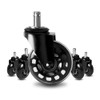 4PCS Office Chair Casters Hard Floor Premium Caster Wheels for