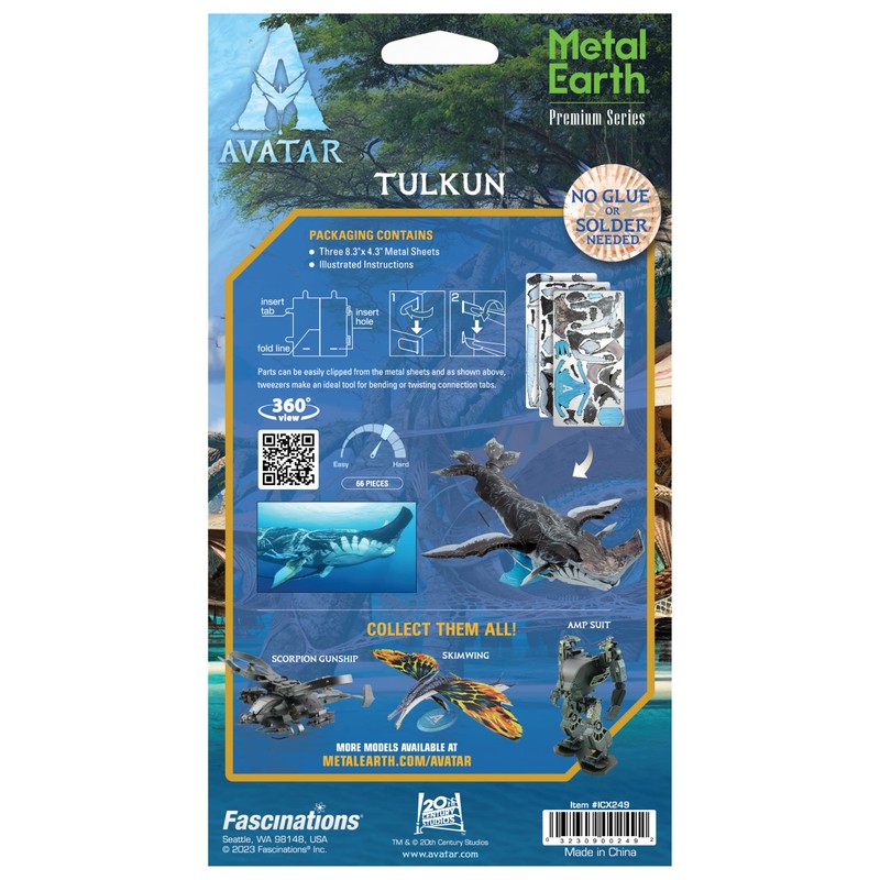 Metal Earth Premium Series Avatar 2 Tulkun 3D Metal Model
