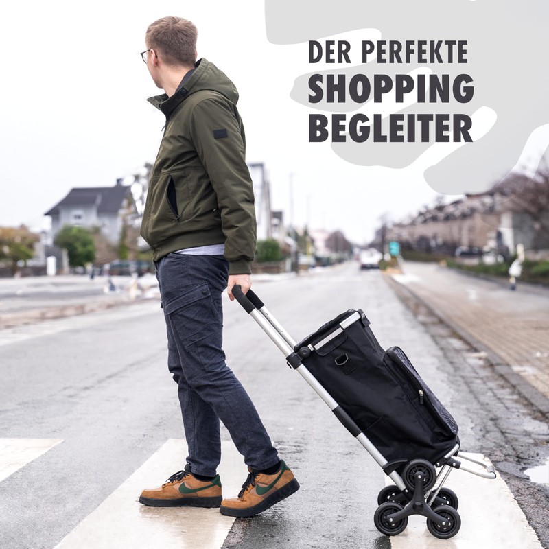 eluno Replacement Wheel Set of 2 for Shopping Trolley OKEL