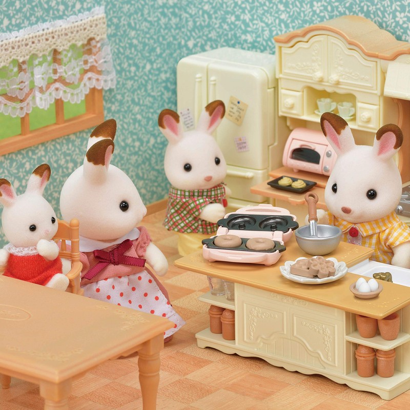 Calico Critters Kitchen Island - Toy Dollhouse Furniture and Accesories