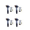 Set of 4 AD Auto Parts Ignition Coils + 4