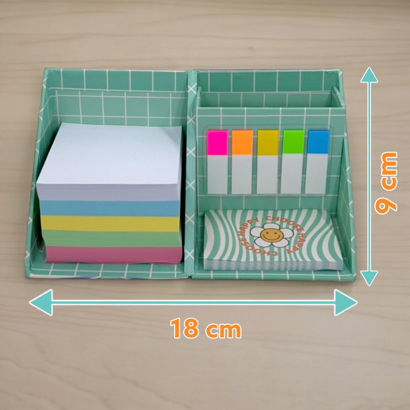 MIJOMA Flower Power Note Pad - Colourful Note Box 75