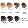 Clip in Bangs Real Human Hair Wispy Bangs Fringe with